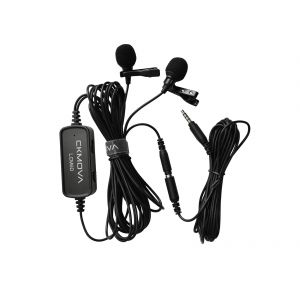 CKMOVA LCM6D - podwójny mikrofon krawatowy do kamer i smartphonów
