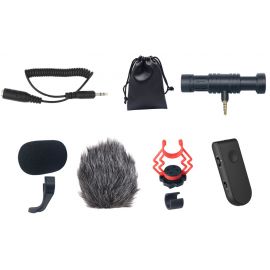 AmpRidge- MightyMic F Pack- bezprzewodowy mikrofon shotgun do smartfonów, tabletów i aparatów