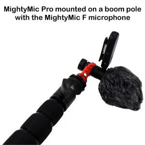AmpRidge- MightyMic F Pack- bezprzewodowy mikrofon shotgun do smartfonów, tabletów i aparatów
