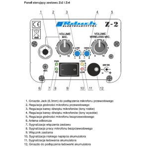 Rduch Z-2 - Przenośny zestaw nagłaśniający z mikrofonem bezprzewodowym