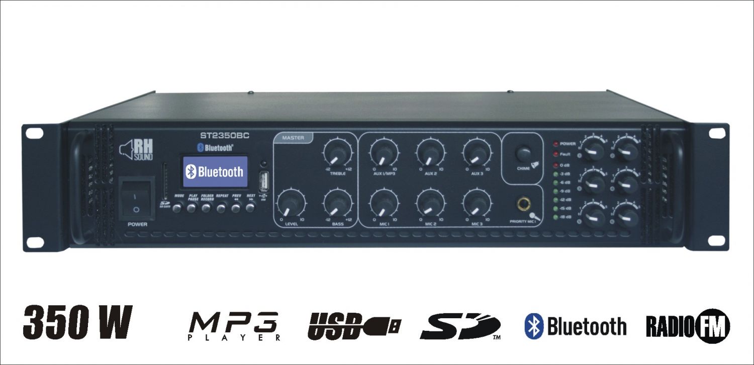 RH SOUND ST-2350BC/MP3+FM+BT - Wzmacniacz 100V