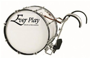 BG405B BĘBĘN MARSZOWY EVER PLAY JBMB 20"X12" z nosidłem BG405AD BEBEN MARSZOWY EVER PLAY JBMBZ 18"X14" z nosidłem