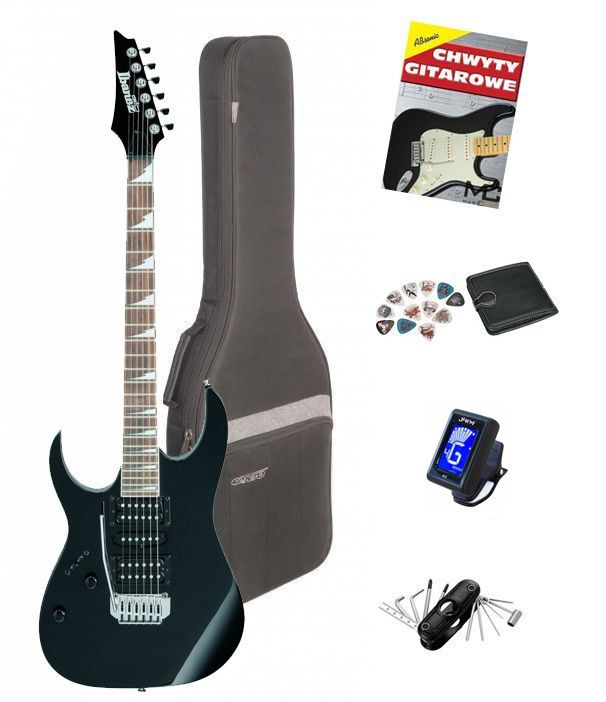 Ibanez GRG170DXL-BKN - gitara elektryczna leworęczna zestaw