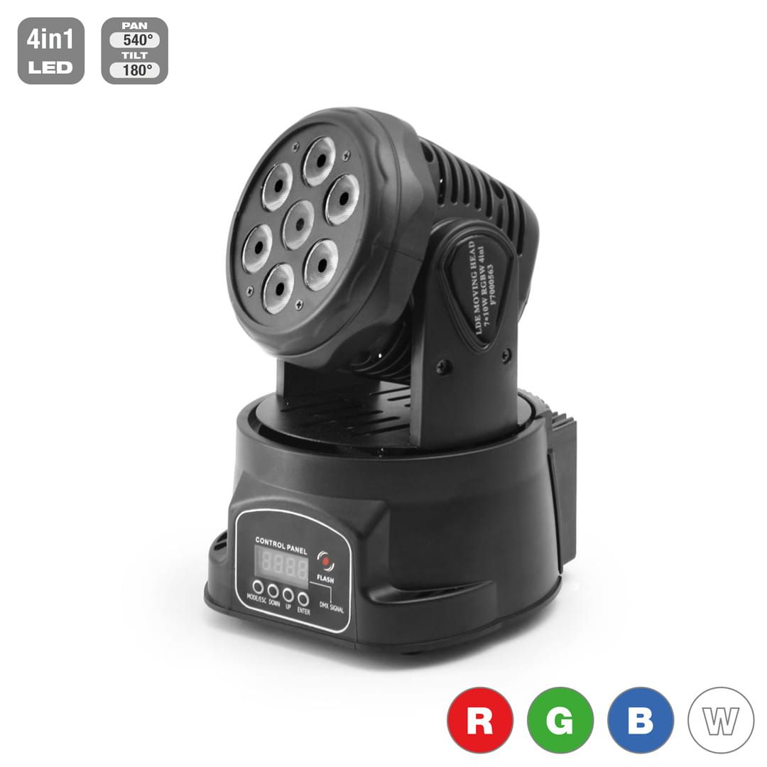 Flash LED MH 7x10 RGBW 4in1 - głowa ruchoma F7100087