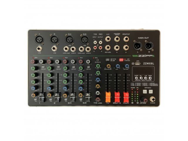 BXB ZZMX8L - 8-kanałowy mikser audio z funkcją nagrywania BXB ZZMX8L - 8-kanałowy mikser audio z funkcją nagrywania
