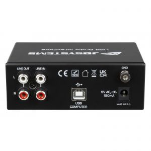 JB Systems USB AUDIO INTERFACE - przedwzmacniacz gramofonowy i liniowy oraz interfejs USB