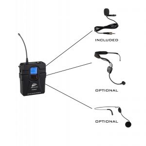 JB Systems HF-BPACK - bodypack i mikrofon krawatowy do HF-TWIN RECEIVER