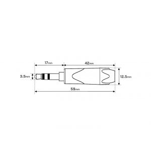 Reds Music J62 - wtyk Jack stereo mini 3.5mm prosty