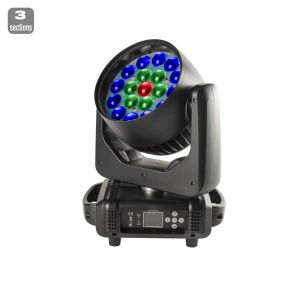 Flash 4x Moving Heads ZOOM 19x15W 3 Section (SET) - zestaw głowic ruchomych F7100550