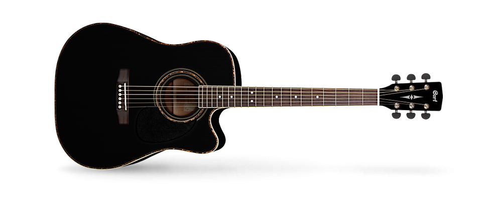 Cort AD880CE BK W/Bag - Gitara elektro-akustyczna z pokrowcem