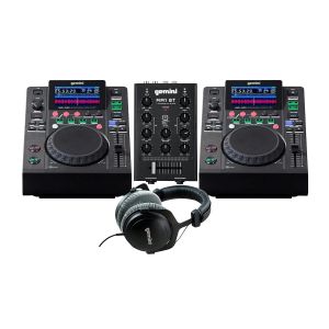 GEMINI MDJ-500 PERFORMANCE PACK (MDJ500 X 2, MM1BT, DJX1000) - zestaw DJ