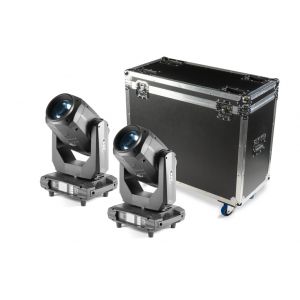 Flash 2x Moving Head 17R CMY 3in1 Beam-Spot-Wash (SET) ver III - zestaw głowic z case F7100532