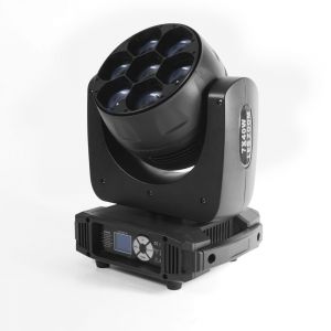 Flash 4x LED Moving Head 7x40W Zoom 3,5°-55° +Case - zestaw F7100519