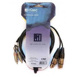 HILEC CL-25/1.5 - Kabel 2 x XLR / 2 x RCA