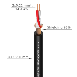 SAMURAI SMXX200L1 - kabel mikrofonowy XLR/XLR (1m)