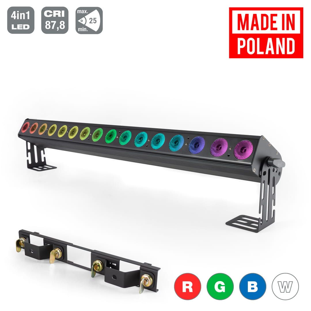 Flash LED WASHER 16x10W RGBW 4in1 16 SECTIONS 25° BEAM ANGLE mk2 Flash LED WASHER 16x10W RGBW 4in1 16 SECTIONS 25° BEAM ANGLE mk2