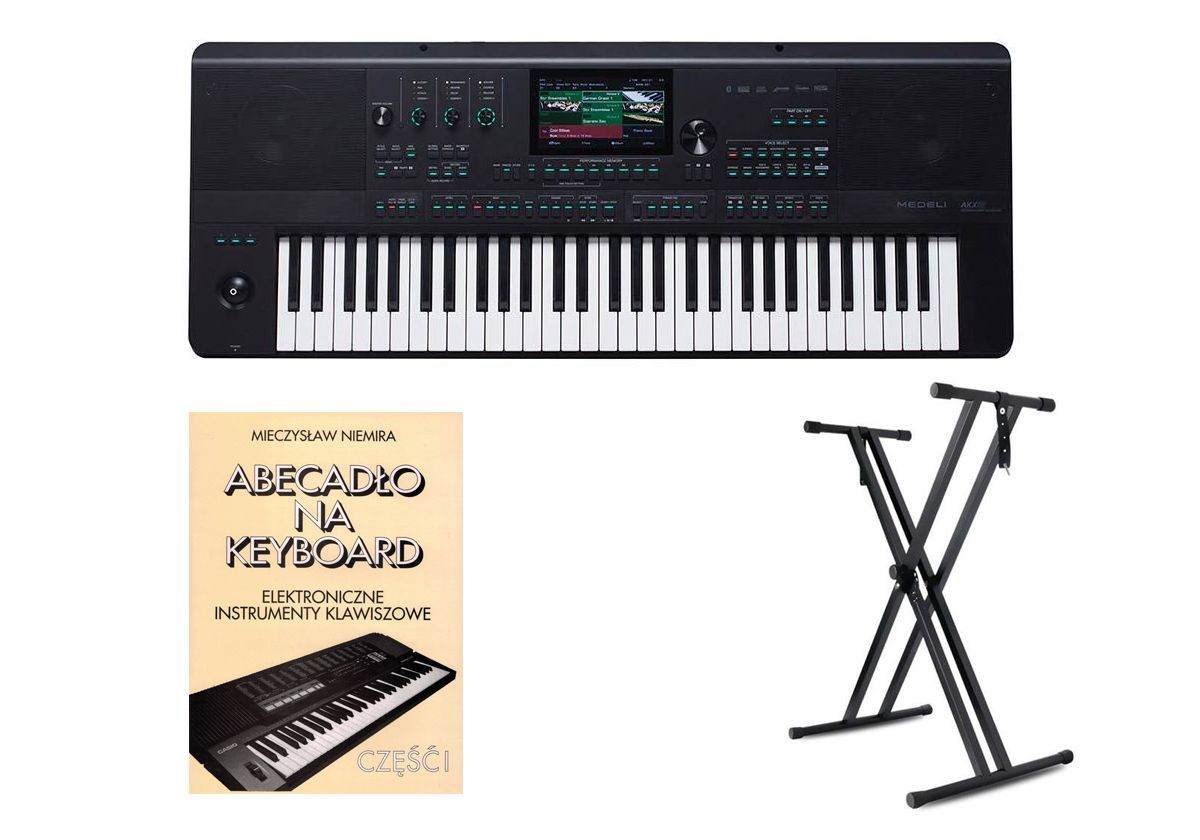 MEDELI AKX10 - keyboard + statyw + książka