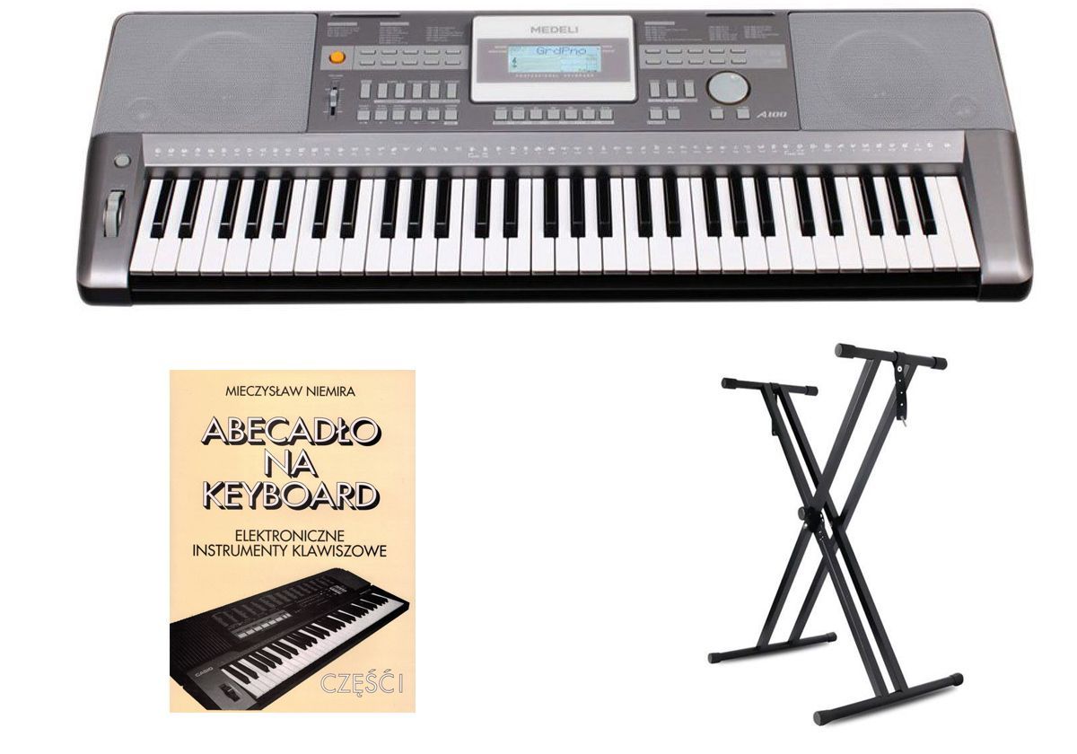 MEDELI A 100 - keyboard + statyw + książka