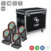 FLash 4x LED MOVING HEAD 36x10W RGBW 4in1 ZOOM 3 SECTIONS ver.0922 F7100566