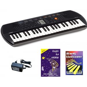 Casio SA-77 - keyboard + zasilacz + książeczki edukacyjne + kolędy