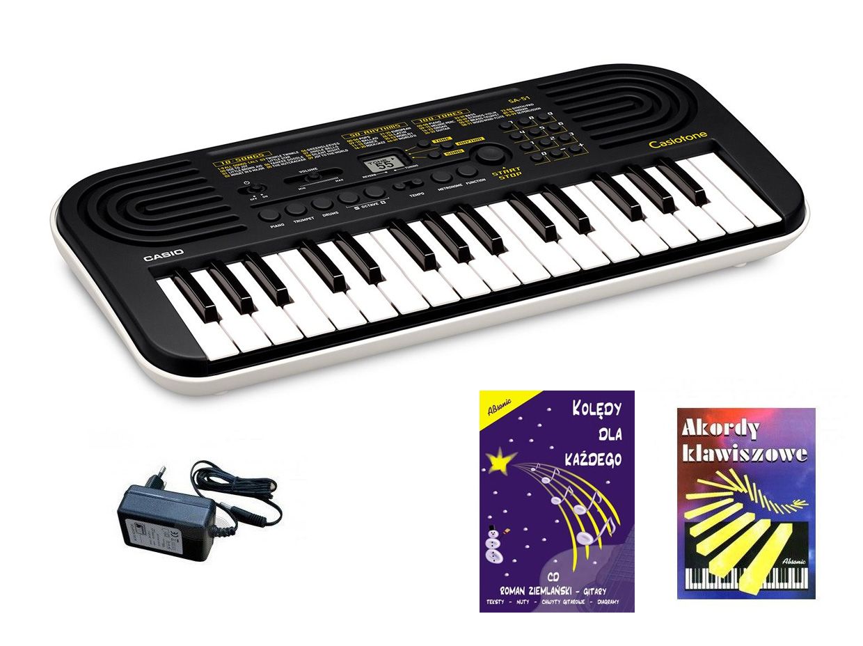 CASIO SA-51 - keyboard + zasilacz + książeczka + kolędy