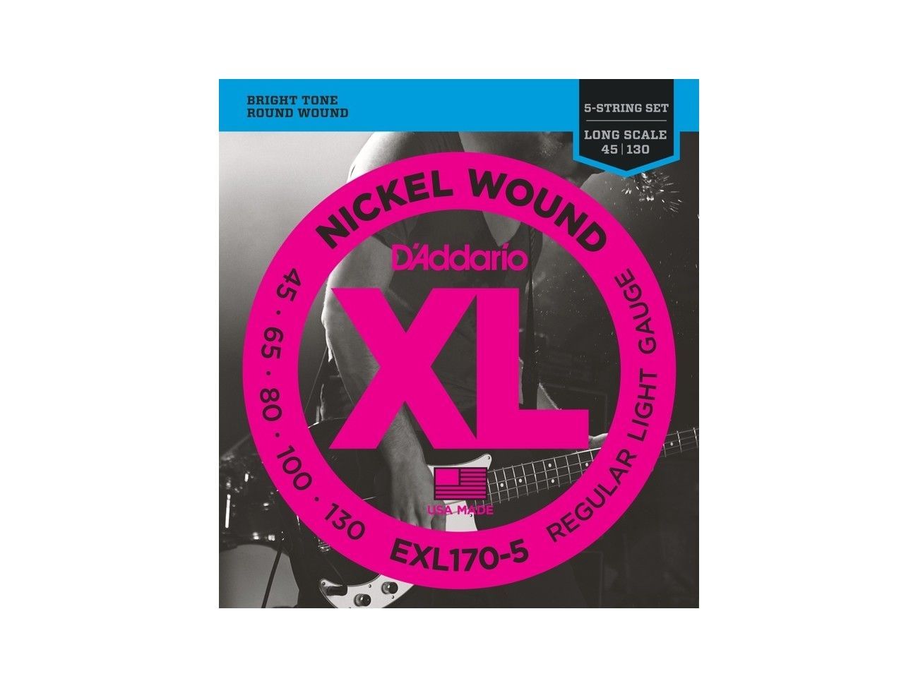 D'ADDARIO EXL170-5 - struny do gitary basowej