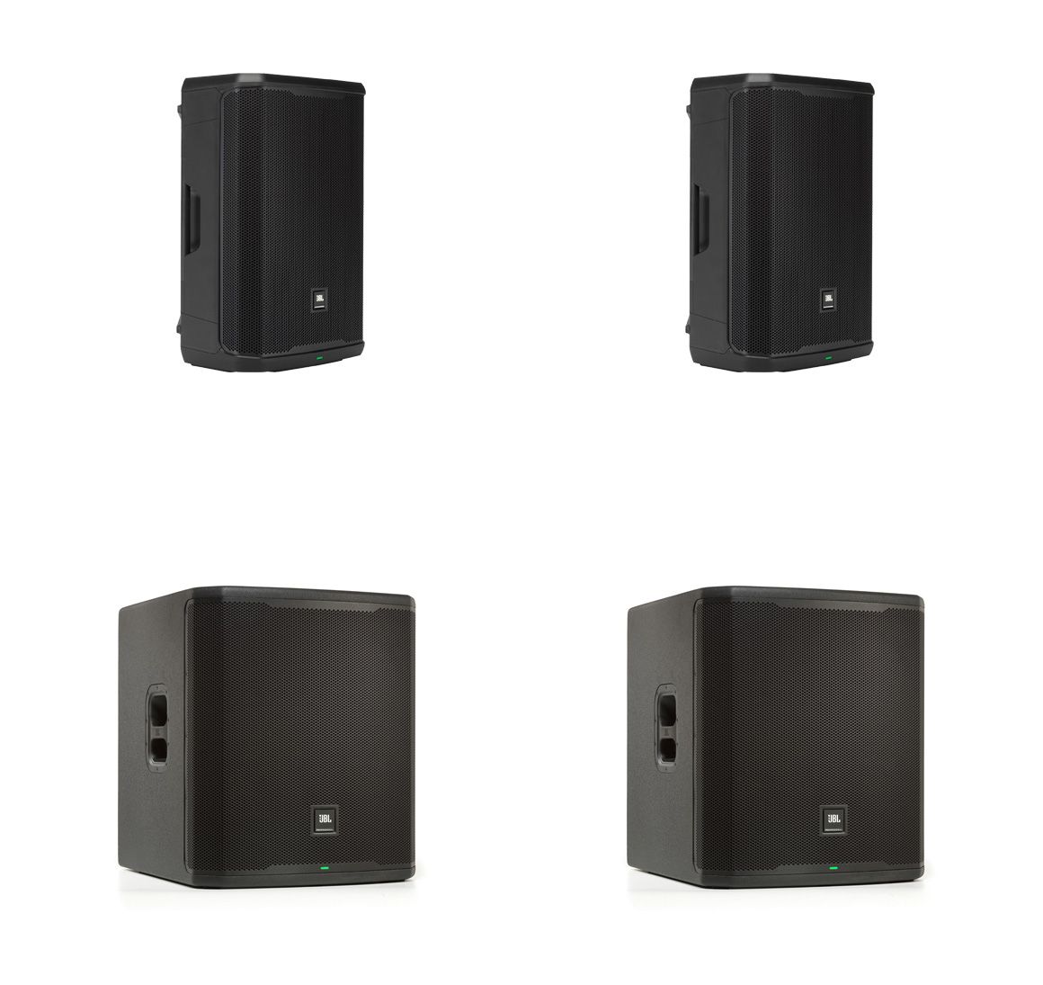 JBL 2x PRX 915 + 2x PRX 918 XLF - zestaw nagłośnieniowy