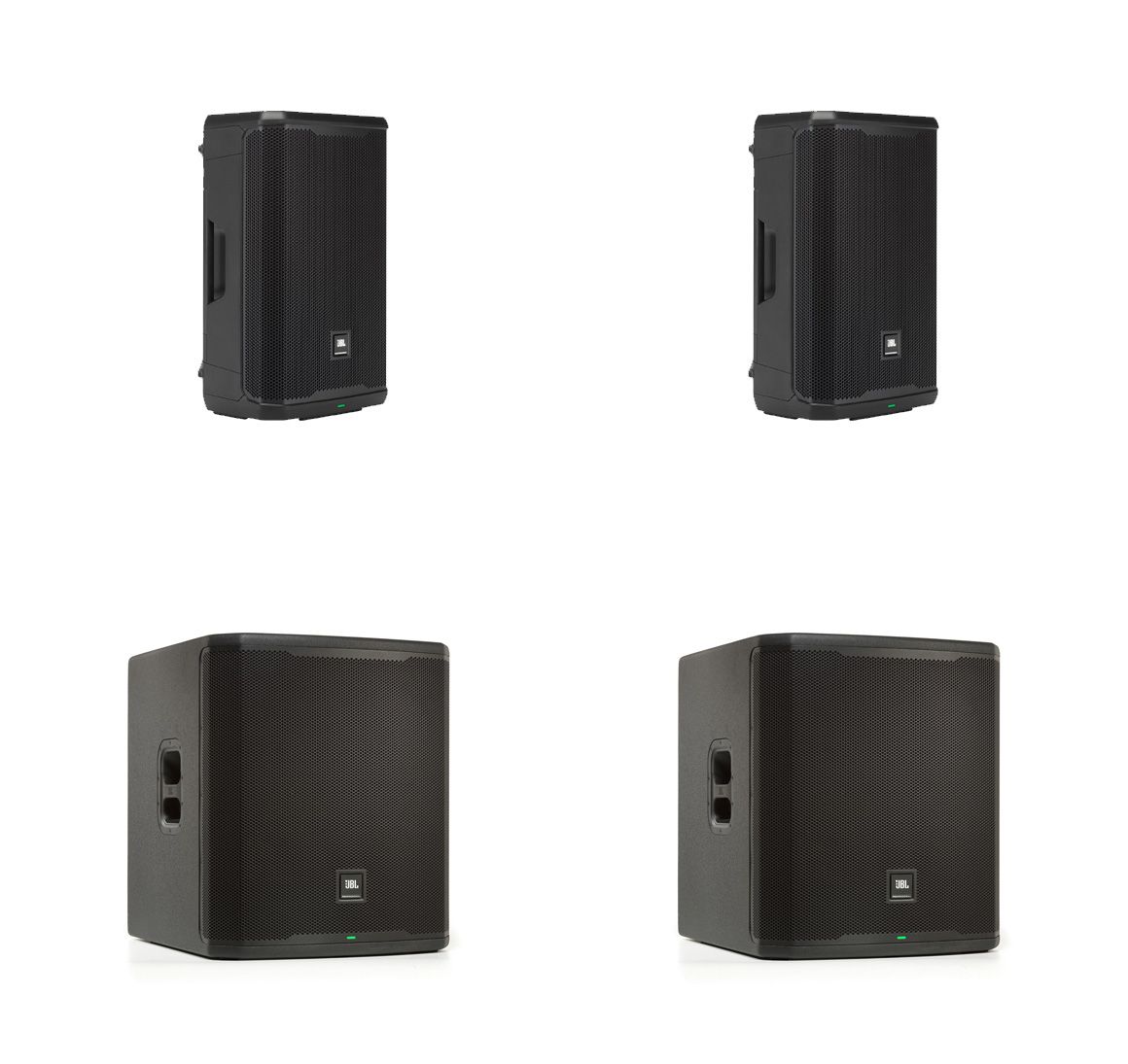 JBL 2x PRX 912 + 2x PRX 918 XLF - zestaw nagłośnieniowy