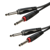 Roxtone RACC100L3  - kabel audio 2x Jack 6.3mm / 2x Jack 6.3mm 3m
