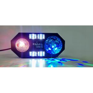 Ibiza Light COMBI-FX2 - efekt świetlny 4w1 DMX ASTRO UV STROBE EFEKT WODY