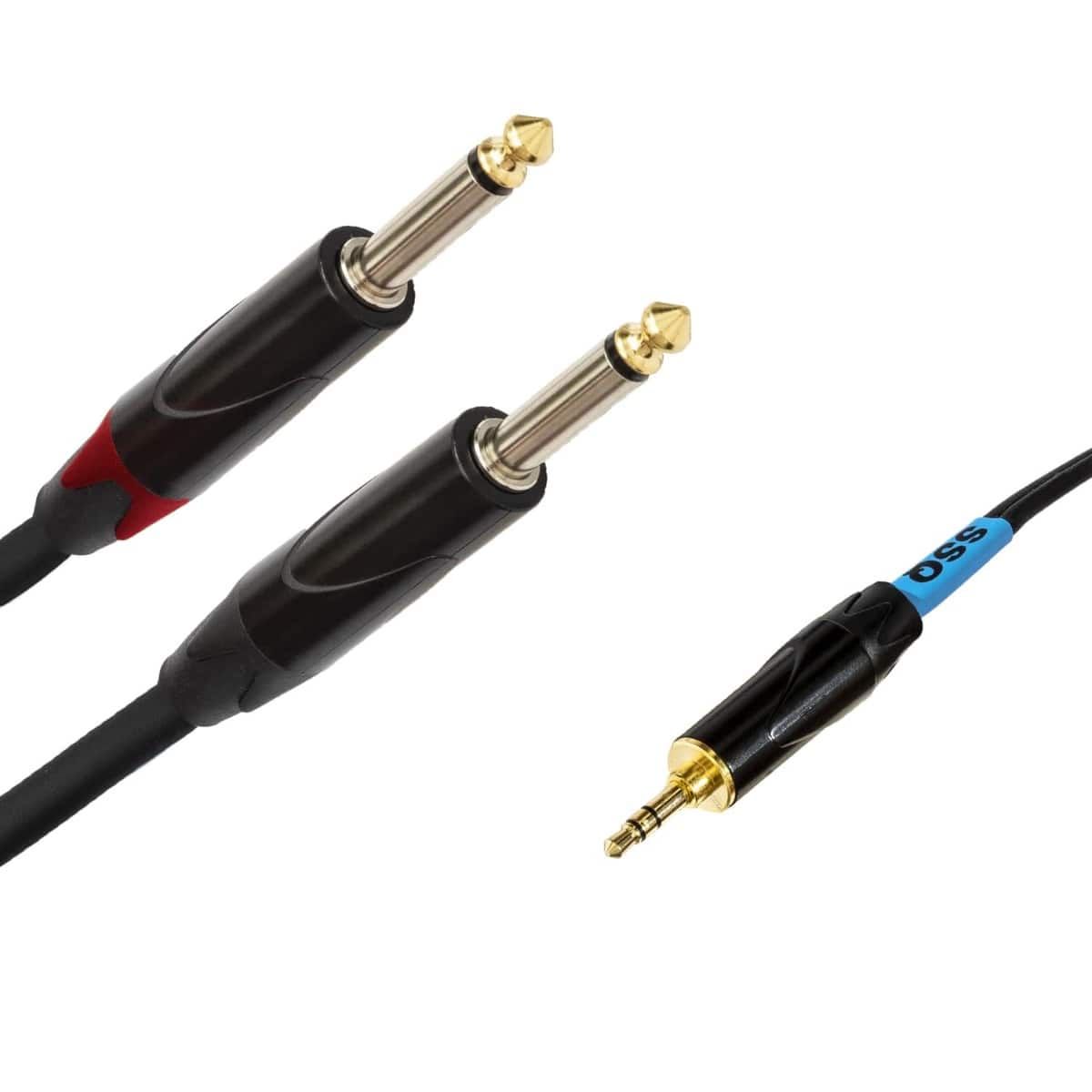 SSQ MIJM1 - jack stereo 3,5mm - 2x jack mono 6,3mm SSQ MIJM1 - jack stereo 3,5mm - 2x jack mono 6,3mm