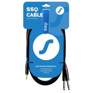 SSQ MIJM1 - jack stereo 3,5mm - 2x jack mono 6,3mm