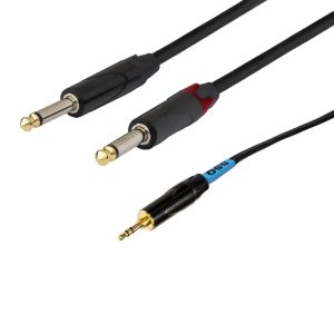 SSQ MIJM2 - jack stereo 3,5mm - 2x jack mono 6,3mm