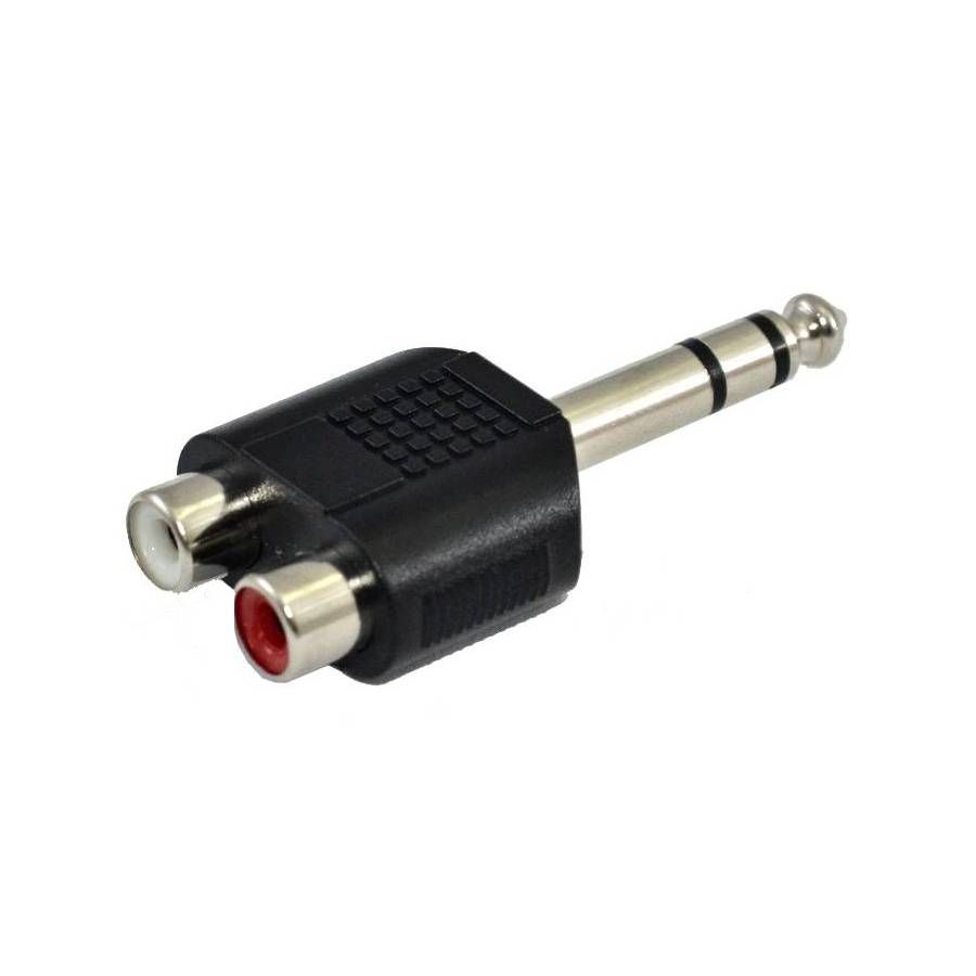 SSQ HA7 - Adapter 2 x gniazdo RCA - jack stereo 6.3mm SSQ HA7 - Adapter 2 x gniazdo RCA - jack stereo 6.3mm
