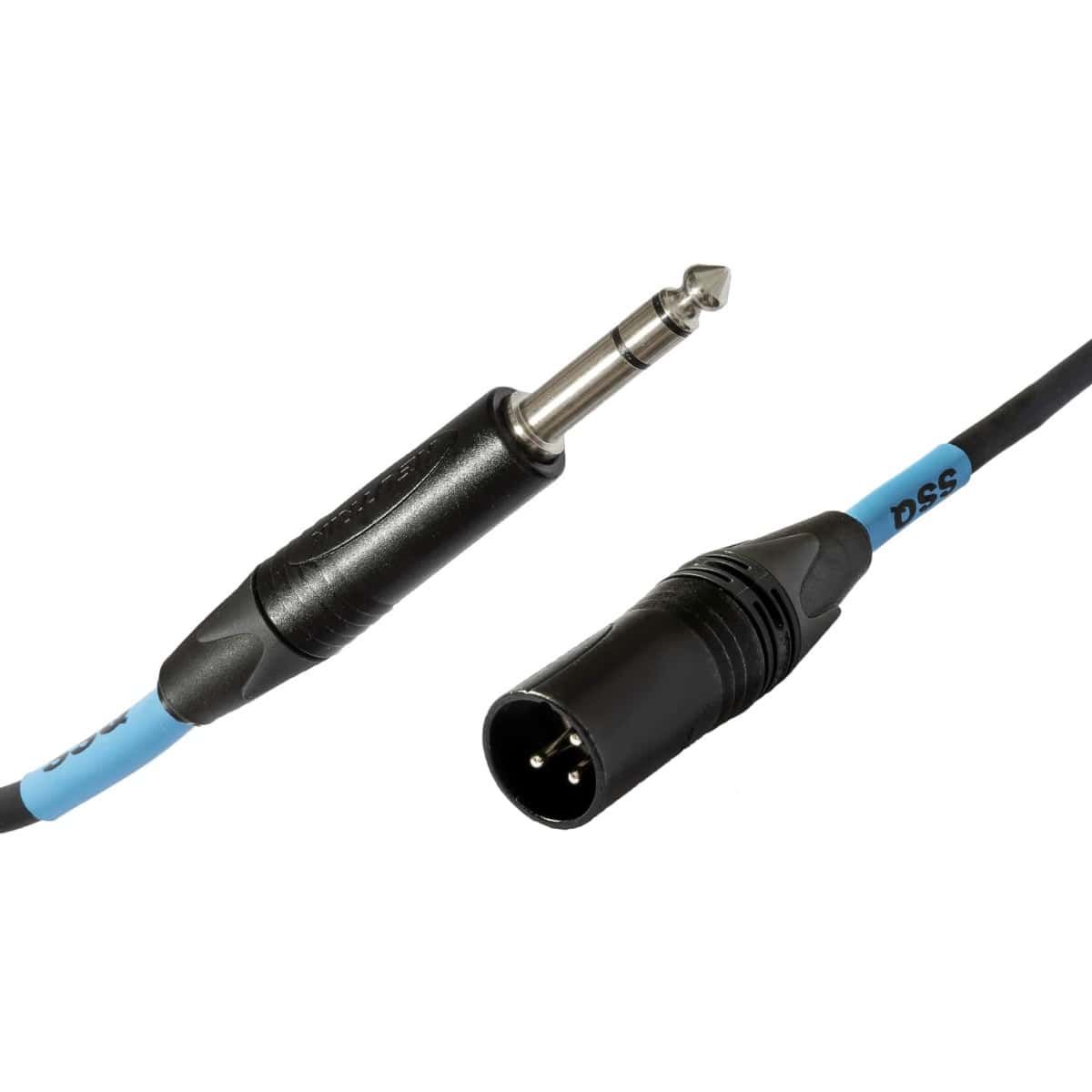 SSQ JSXM3 PRO - XLR męski - Jack stereo 6,3mm NEUTRIK SSQ JSXM3 PRO - XLR męski - Jack stereo 6,3mm NEUTRIK
