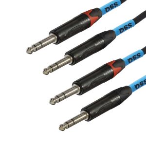 SSQ JSJS2 PRO - 2x jack stereo 6,3mm - 2x jack stereo 6,3mm NEUTRIK