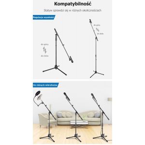 SSQ MS1 - statyw mikrofonowy łamany