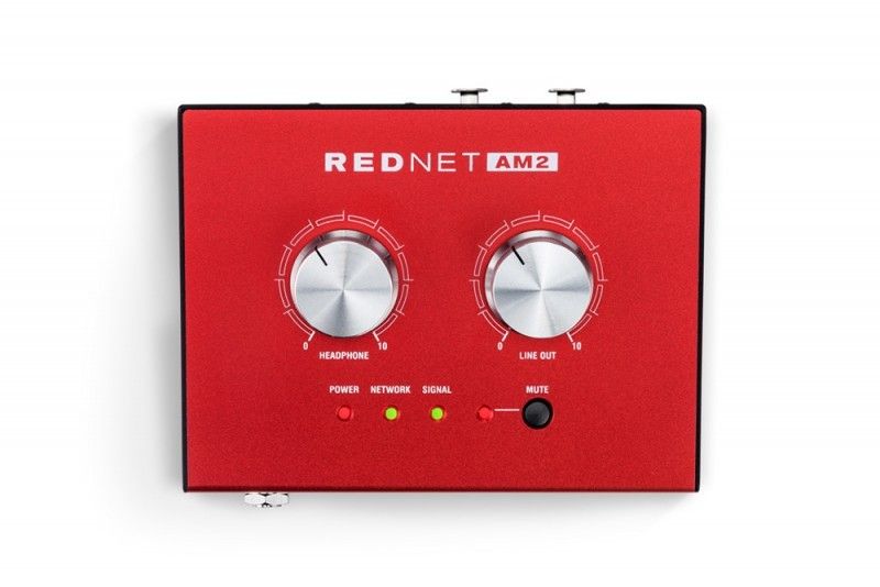Focusrite RedNet AM2 - monitoring sygnału audio ethernet