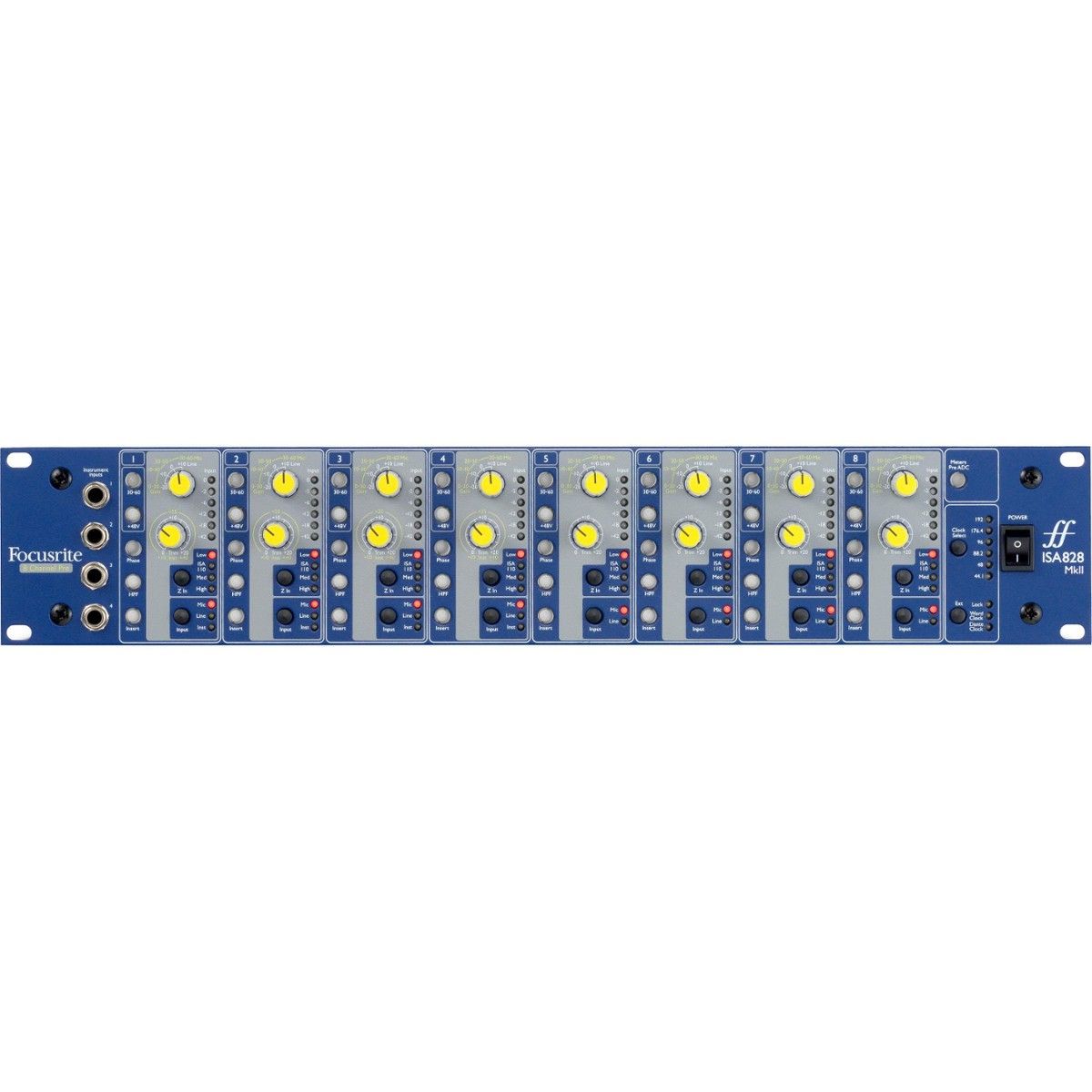 Focusrite ISA 828 mkII Focusrite ISA 828 mkII - przedwzmacniacz mikrofonowy