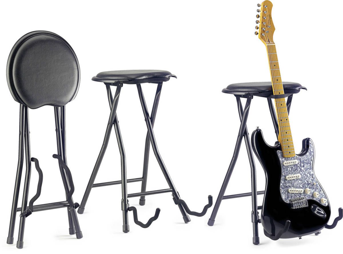 Stagg SGIST-300 - stołek dla gitarzysty ze statywem Stagg SGIST-300 - stołek dla gitarzysty ze statywem