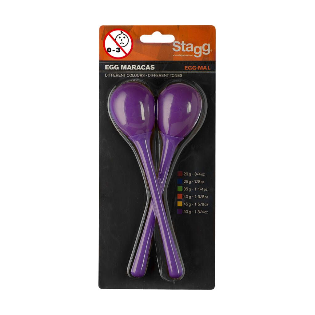 Stagg EGG-MA L/PP - marakasy plastikowe Stagg EGG-MA L/PP - marakasy plastikowe