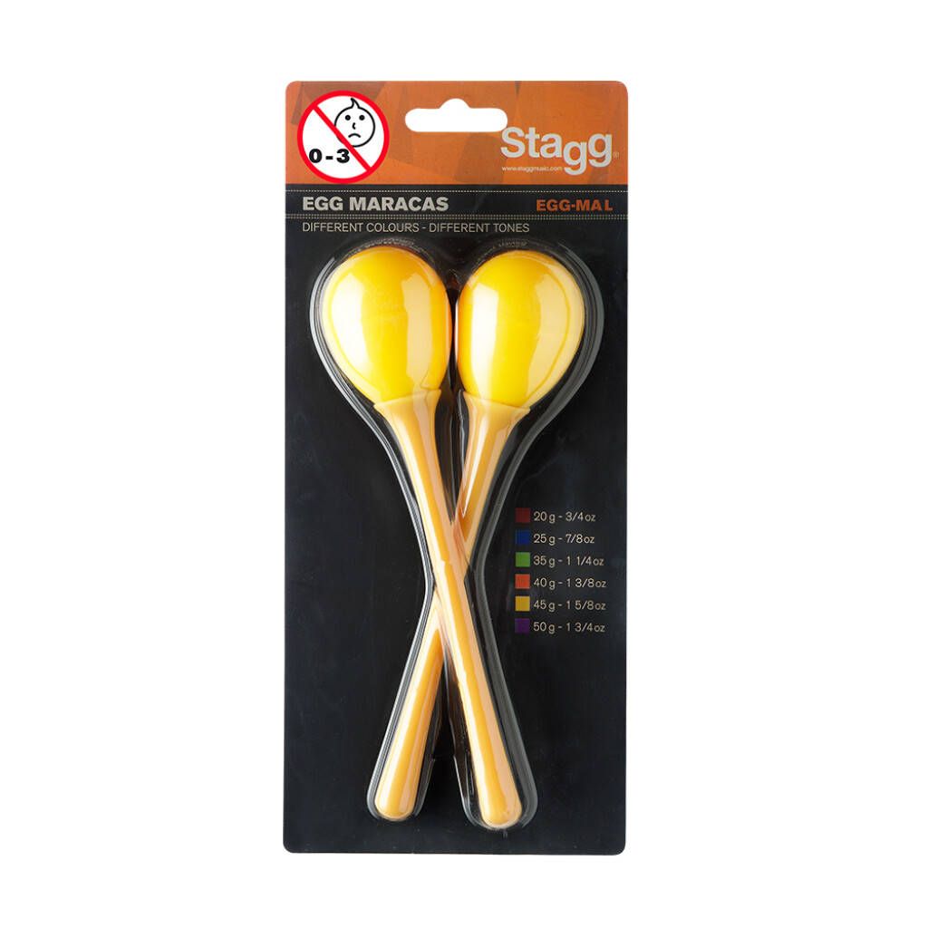 Stagg EGG-MA L/YW - marakasy plastikowe Stagg EGG-MA L/YW - marakasy plastikowe