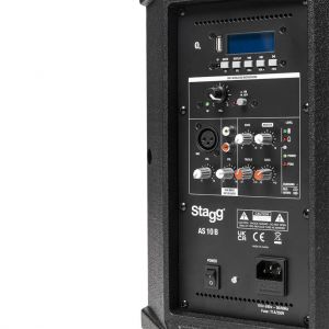 Stagg AS 10B - dwudrożna kolumna aktywna 250W UHF