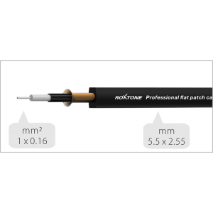 Roxtone FPJJ100L0003 - Kabel instrumentalny Wtyk Kątowy Jack 6.3mm 30cm