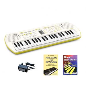 CASIO SA-80 - keyboard dla dzieci + zasilacz + 2 książeczki edukacyjne