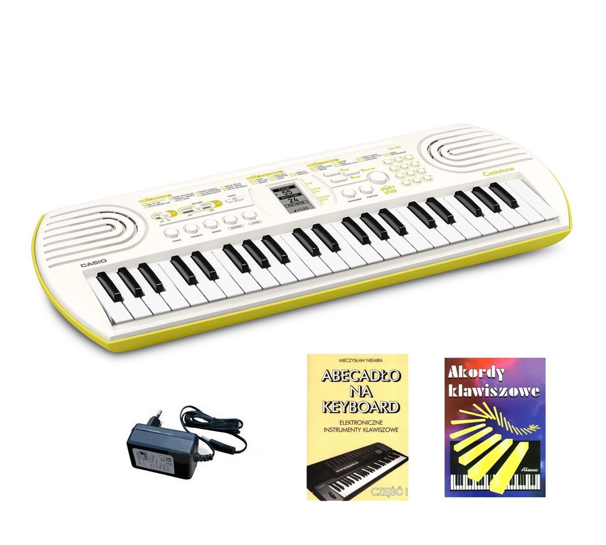 CASIO SA-80 - keyboard dla dzieci + zasilacz + 2 książeczki edukacyjne