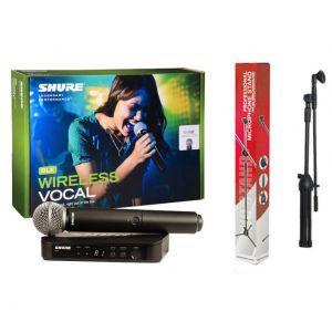 Shure BLX24/SM58 - system bezprzewodowy + statyw