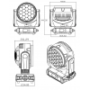 Flash 2x LED MOVING HEAD 19x40W ECO (SET) - zestaw głowic ruchomych (F7100571)