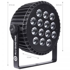 LIGHT4ME ALU QUAD PAR mocny par 14x10W RGBW IEC