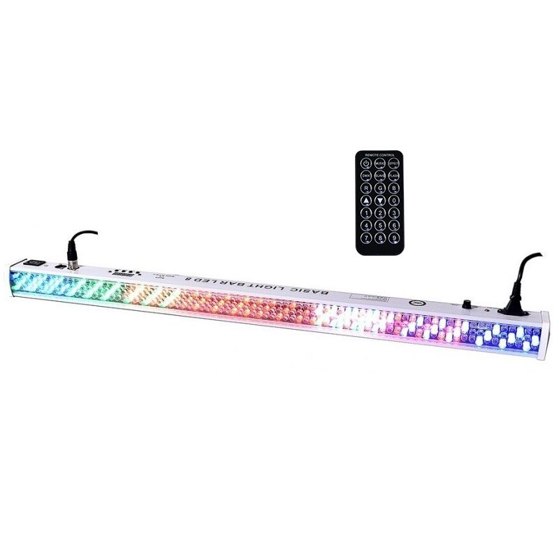 LIGHT4ME BASIC LIGHT BAR LED 8 RGB MKII listwa belka biała WH + pilot IR